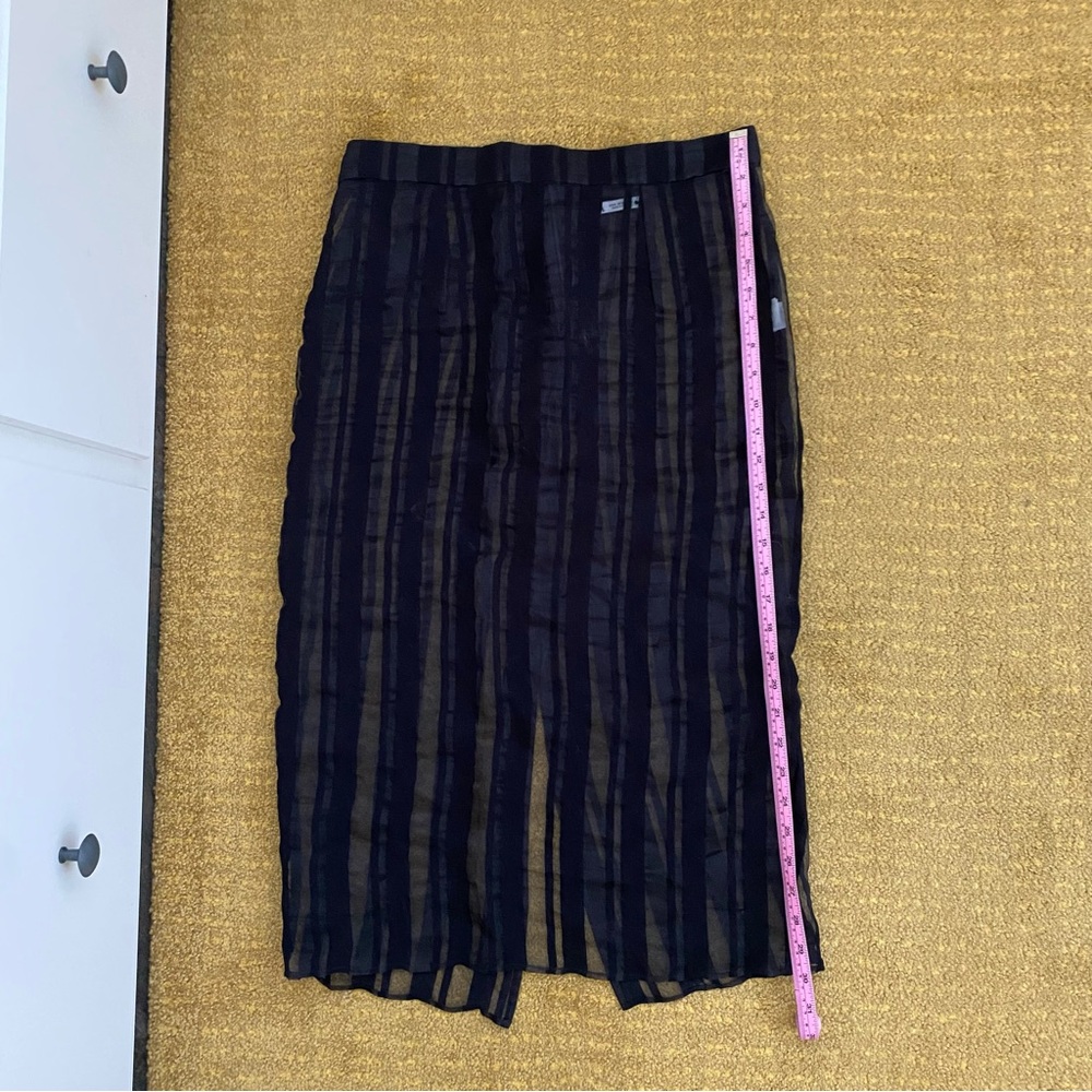 Zara Black Sheer Midi skirt - Picture 4 of 5